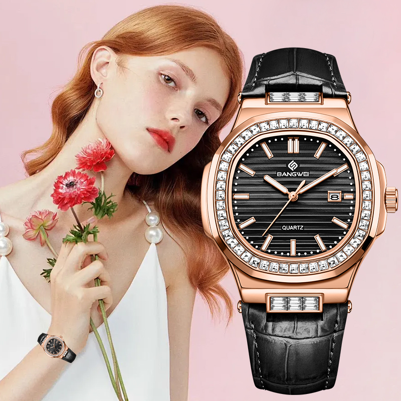 LIGE บังเว่ยแฟชั่นนาฬิกาควอทซ์ - Women Fashion Simple บทวิจารณ์และราคา