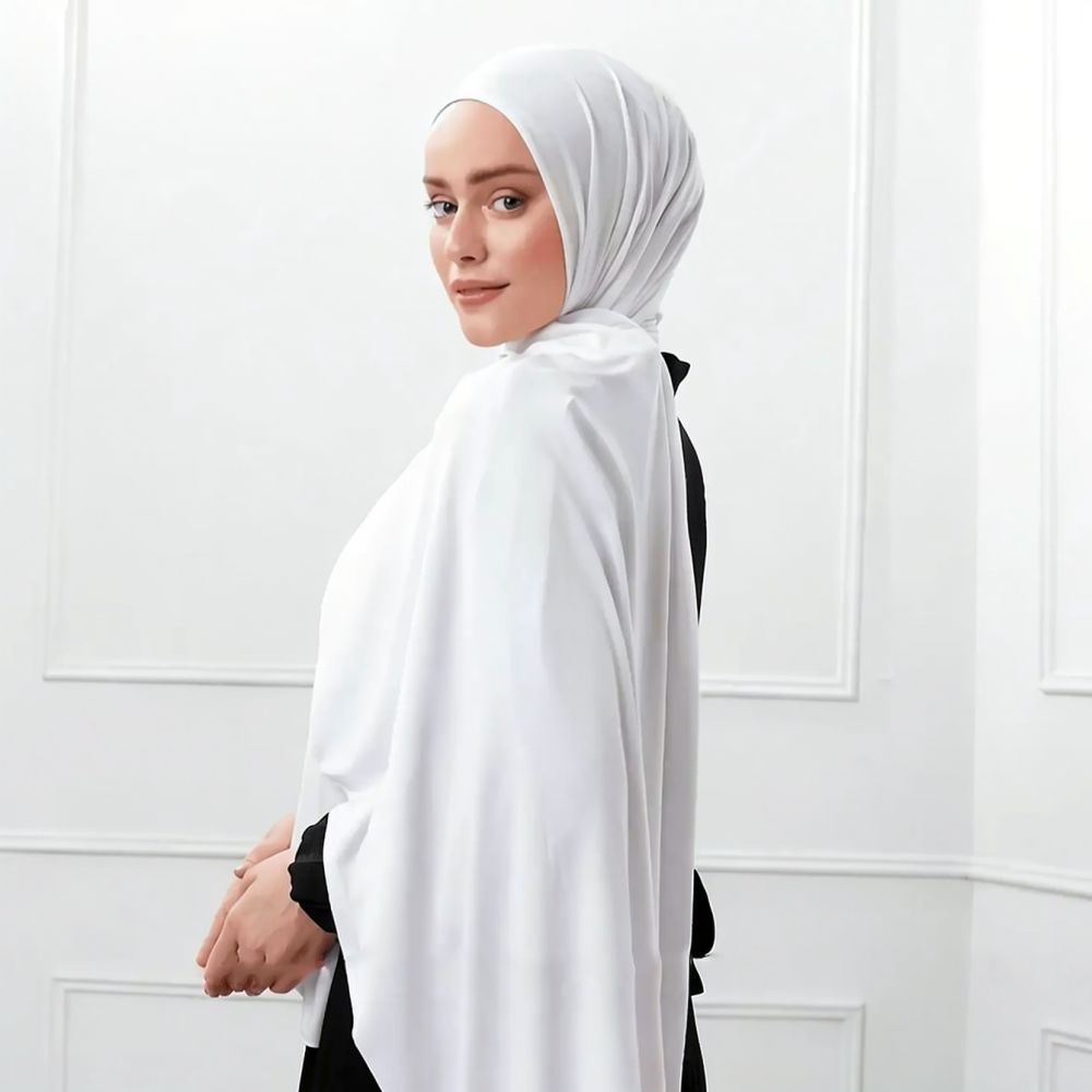 ผ้าพันคอเจอร์ซีย์ยาวสำหรับผู้ห - Women Fashion Simple บทวิจารณ์และราคา