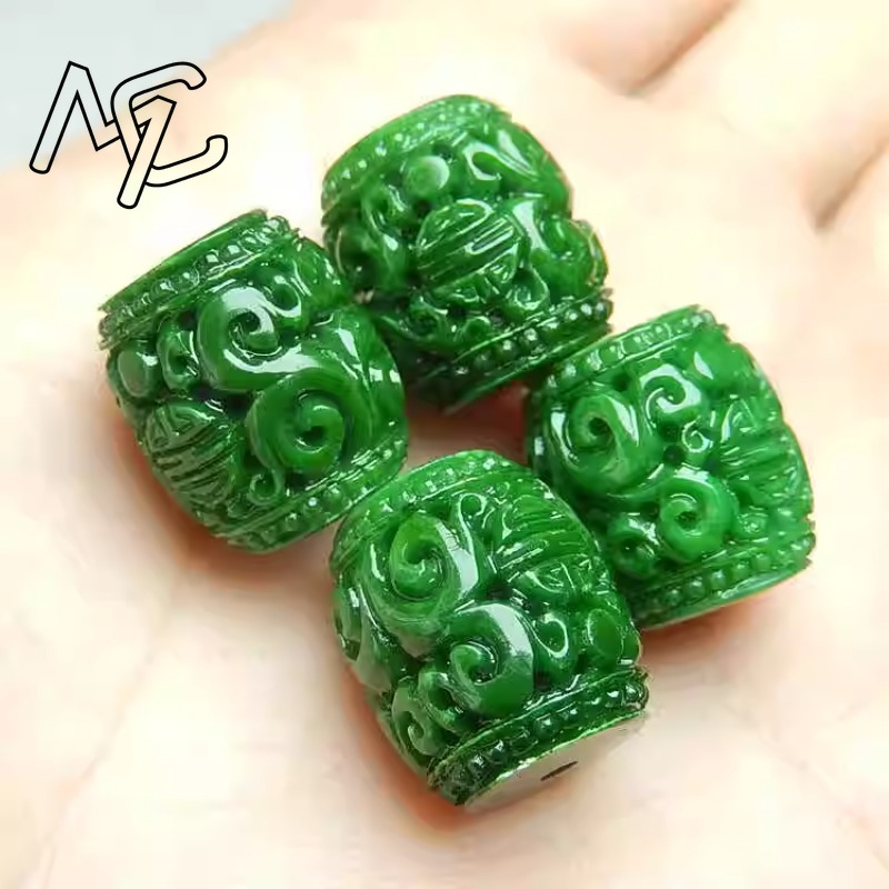 5 PC ธรรมชาติสีเขียวหยกแกะสลัก - Women'S Fashion บทวิจารณ์และราคา