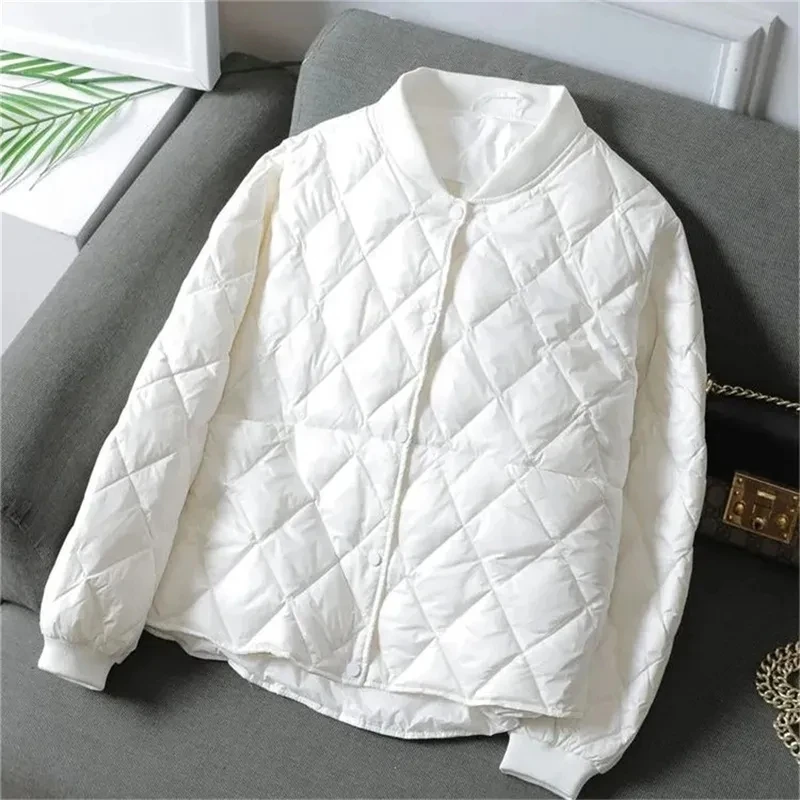 เสื้อแจ็คเก็ตผ้าฝ้ายบุใยสังเคร - Women'S Fashion Quilted Jacket บทวิจารณ์และราคา