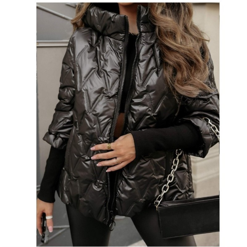 เสื้อโค้ทแฟชั่นสตรีแบบมีฮู้ด ท - Women'S Fashion Quilted Jacket บทวิจารณ์และราคา