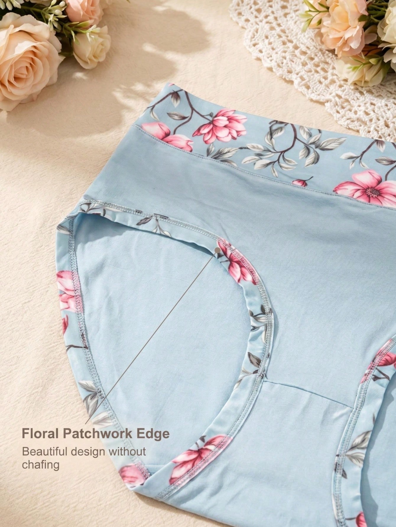 5 ชิ้น กางเกงในพิมพ์ลายดอกไม้ส - Women'S Fashion Underwear บทวิจารณ์และราคา