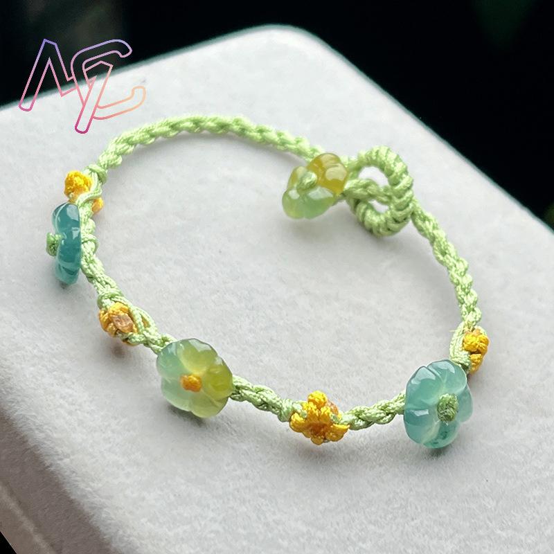 มุกหยกพม่าสร้อยข้อมือดอกไม้เคร - Women'S Fashion บทวิจารณ์และราคา