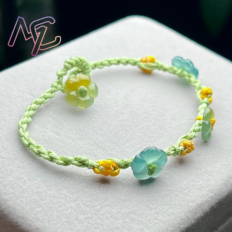 มุกหยกพม่าสร้อยข้อมือดอกไม้เคร - Women'S Fashion บทวิจารณ์และราคา