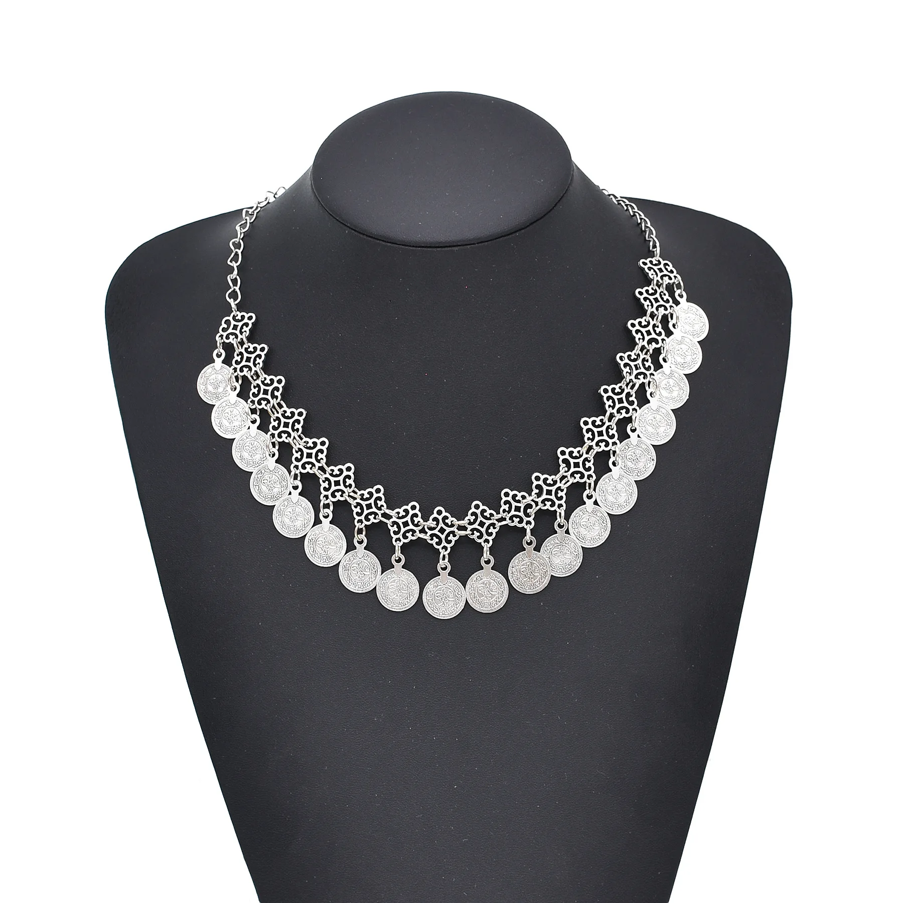 สร้อยคอจี้เหรียญวินเทจ เครื่อง - Women Fashion Pakistan บทวิจารณ์และราคา