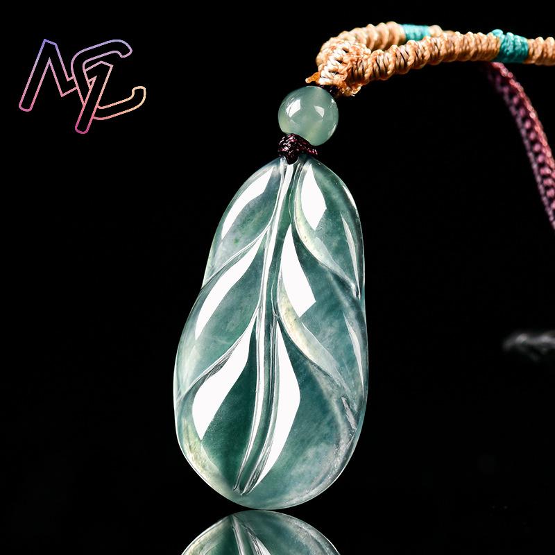 จี้หยกพม่ารูปใบไม้ ของขวัญสำหร - Women'S Fashion บทวิจารณ์และราคา