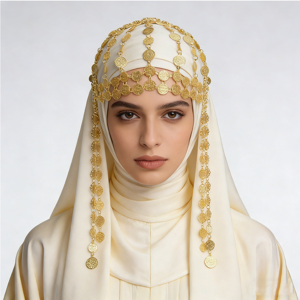 เหรียญโลหะผสมชุบทอง หมวกศีรษะส - Women Fashion Pakistan บทวิจารณ์และราคา