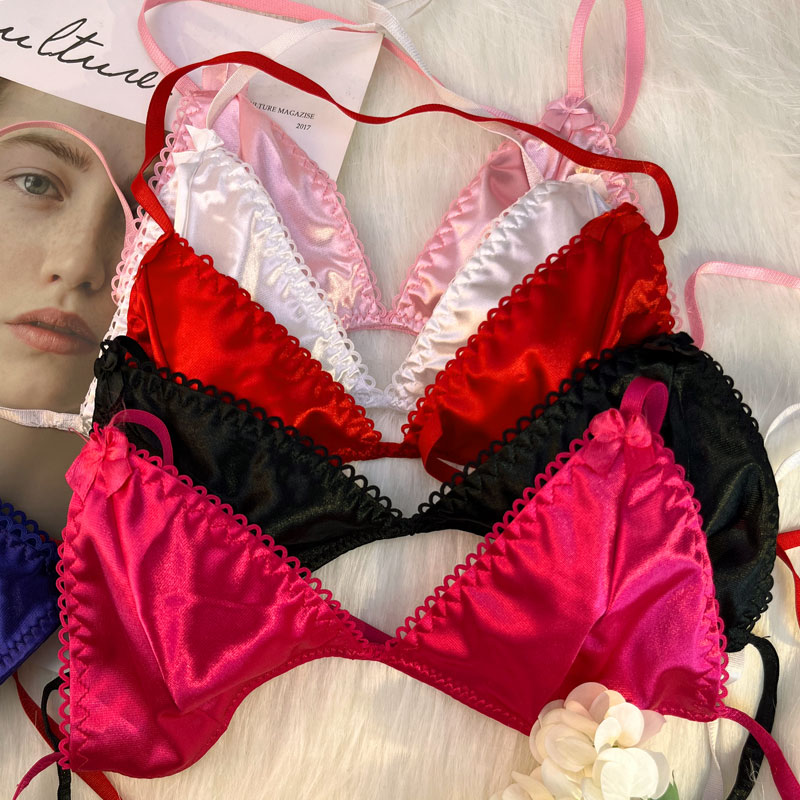 ชุดชั้นในบราสามเหลี่ยมแบบมีสาย - Women'S Fashion Underwear บทวิจารณ์และราคา